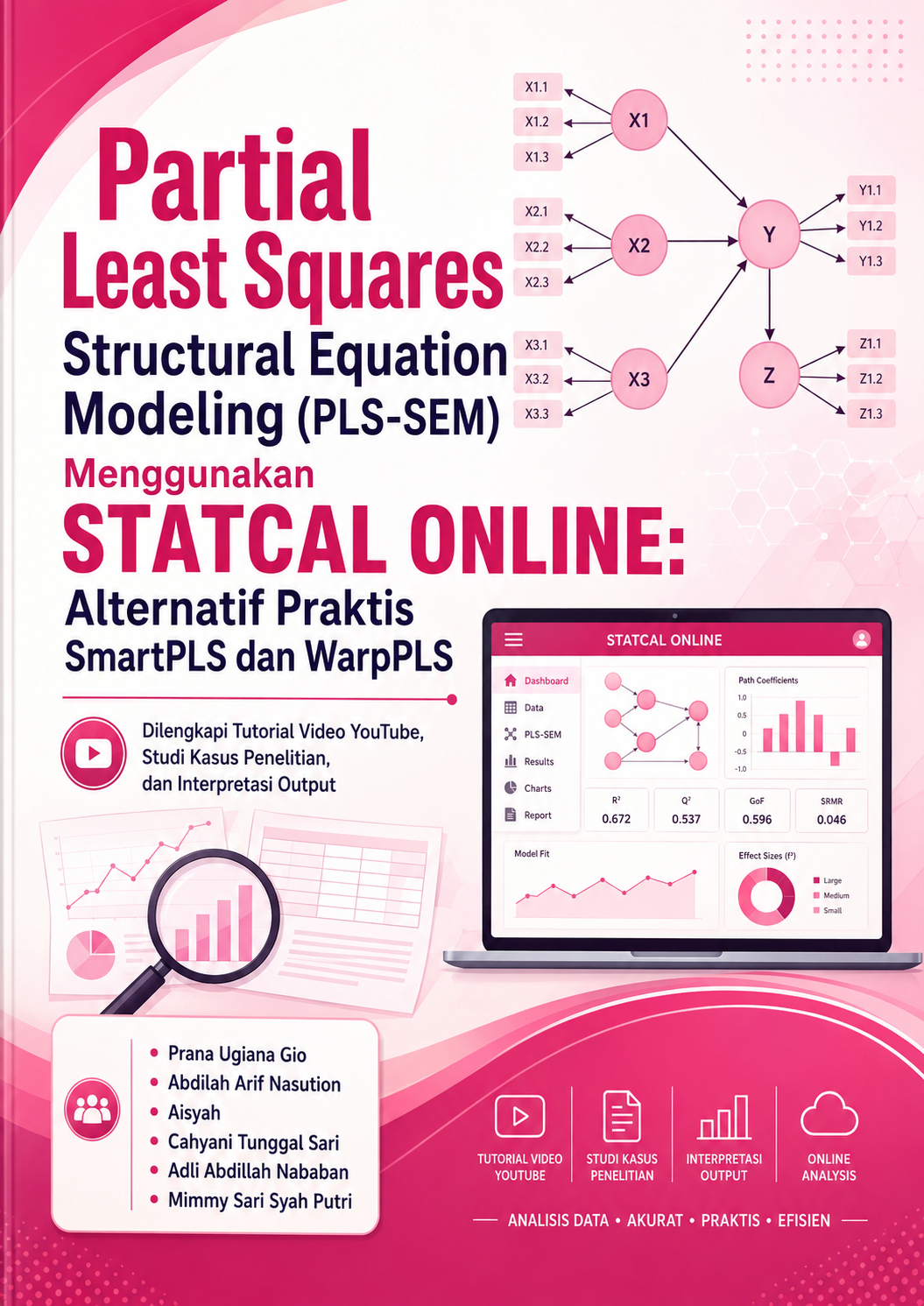 Cover book Partial Least Squares Structural Equation Modeling PLS-SEM Using STATCAL ONLINE